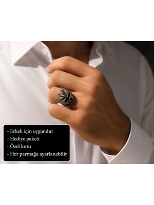Herşey Nota Phantom Reaper Skull Ring Hayalet Azrail Kuru Kafa Erkek Yüzüğü
