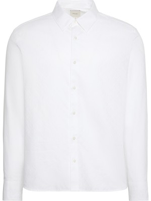 Calvin Klein Ls Aop Jacquard Easy Shırt