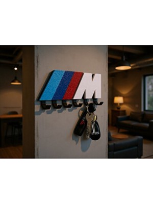 Empressco 3D Baskı Bmw M Temalı Anahtarlık ve Duvar Dekoru Seti