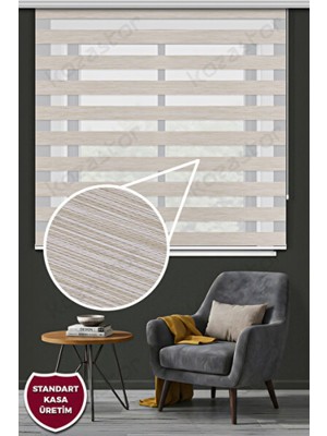 Empressco Şık Bej Zebra Stor Perde, Modern ve Hafif Tasarım, Evinize Zarafet Katın