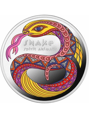 Mennica Polska AgaKulche Renkli Yılan Gümüş Sikke Coin
