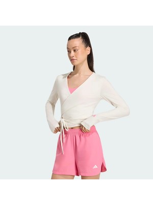 Adidas 3-Stripes Studio Soft Ballet Wrap Kadın Tişört