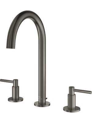 Grohe 20649AL0 Atrio 3 Delikli Ankastre Lavabo Bataryası, L Boyut