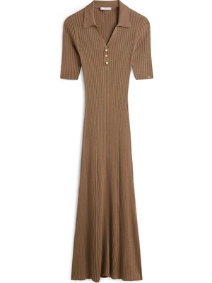 Tommy Hilfiger Co Rayon Rıb Polo F&f Dress