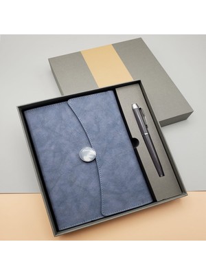 Uravas Store Promosyon Defter Kalem Seti Lacivert Renk