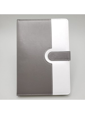 Uravas Store Tarihsiz Ajanda Defter Beyaz Gri Renk