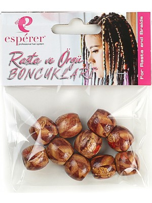 Handmade Rasta Örgü Boncukları 10LU Renkli Eglenceli Tekrar Kullanıma Uygun Yetişkin Cocuk Saç Aksesuarı