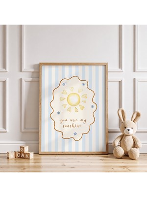 Luxor Pixels (Çerçevesiz) You Are My Sunshine Çocuk Odası Poster