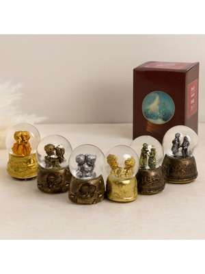 Artisan Cappadocia 8 cm Orta Boy Müzikli Işıklı Pilli Kar Küresi