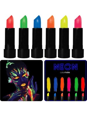 Aydogan's Ayd Glowpaint 6’lı Neon Boya – Uv Işıkta Parlayan Makyaj Seti