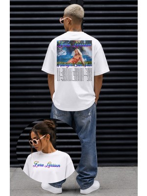 Fuddy Moda Unisex Oversize Zara Larsson Midnight Sun Tour 2026 Sırt Baskılı Fan Art Tişört