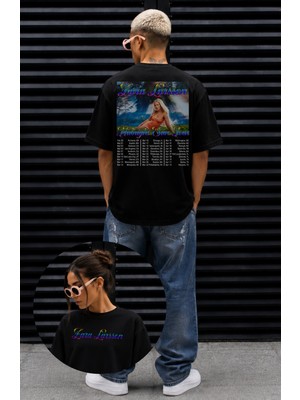 Fuddy Moda Unisex Oversize Zara Larsson Midnight Sun Tour 2026 Sırt Baskılı Fan Art Tişört