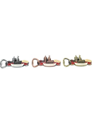 Renas Store Metal Istanbul Temalı Yöresel Magnet Açacak Model 3