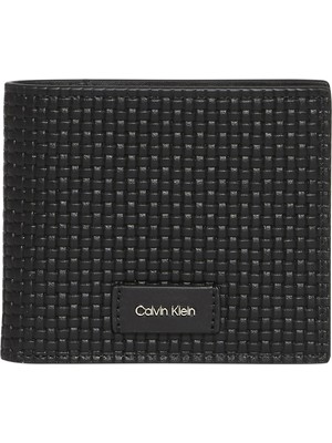 Calvin Klein Embossed Woven Bıllfold W/ Coın