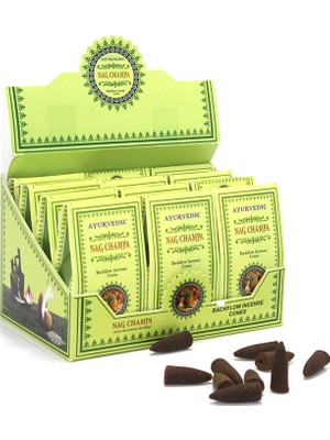 Renas Store Ayurvedic Konik (Geri Akış) Tütsü Nag Champa Aromalı