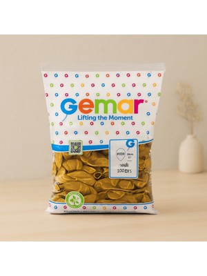 Motto Ticaret Metalik Gold Balon 11'' (28 Cm) 100'LÜ Paket