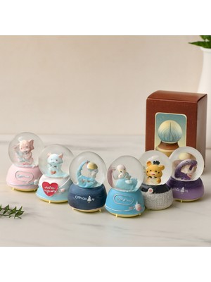 Gees Global Işıklı Müzikli Kar Küresi 8 cm