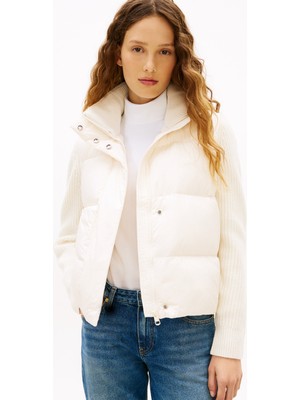 Tommy Hilfiger Modern Down Knıt Mıx Reg Jacket