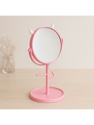 Sepetopia Yuvarlak Makyaj Aynası 15 cm (Renkli Plastik, Takılabilir)