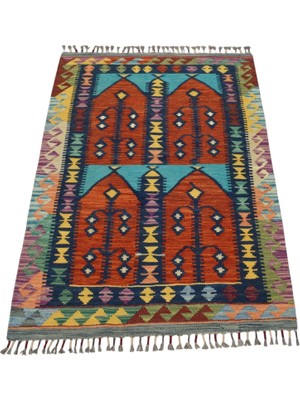 Kilim Antik El Dokuma Kemaliye Horasan Türkmenleri Yün Kilim 1651 - Yeni - Çok Renkli