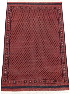 Kilim Antik El Dokuma Ince Iran Acem Yün Kilim 1646 - Yeni - Kırmızı