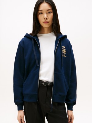 Tommy Hilfiger Gold Crest Terry Zıp Through