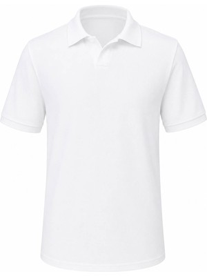 Trender Çelikli Lakint Yarım Patlı Ekru Erkek Polo Yaka T-Shirt 2918