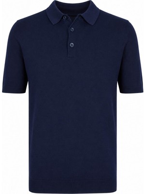 Trender 18229 Yarım Patlı Lacivert Erkek T-Shirt 26YGT3000008
