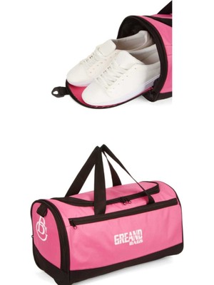 Empressco Unisex Pembe Spor Çantası, Çok Bölmeli, Fitness ve Seyahat Için Uygun