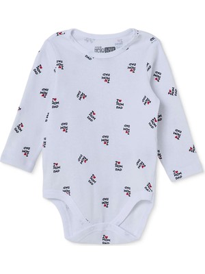 Hellobaby Unisex Body Çıtçıtlı Çıtçıtlı Yaka Long Sleeve