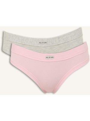 DeFacto Esnek Bel Bantlı 2'li Slip Külot Set I4124AX26AU