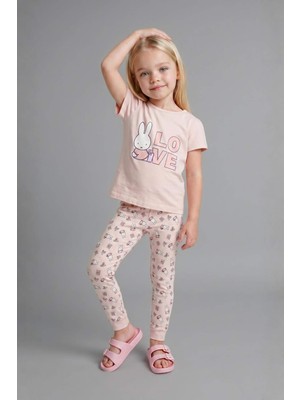 DeFacto Miffy 2'li Pijama Açık Pembe Takımı Kız Bebek H2762A526AU
