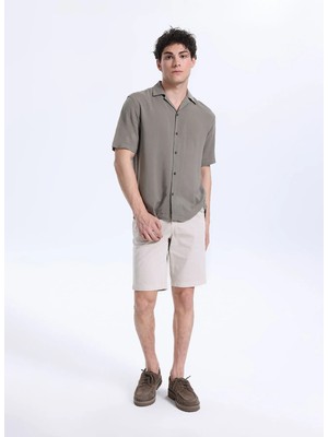 Lee Bej Regular Fit Erkek Chino Şort L2510538369 Chıno