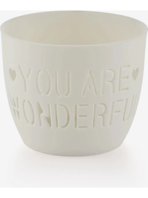 Gift Company Beyaz Porselen Wonderful Mumluk 8X5X10 cm