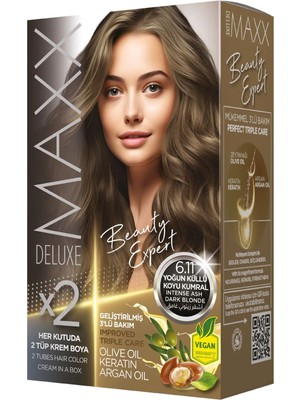 Maxx Deluxe Beauty Expert Set Saç Boyası 6.11 Yoğun Küllü Koyu Kumral
