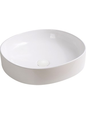 EY-4711 Tezgah Üstü Lavabo Parlak Beyaz