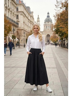 Pastelastore Volanlı Uzun (94CM) Etek 1170