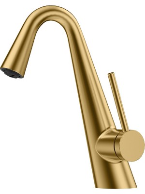 Fontana FG-4512 Mat Altın Lavabo Bataryası