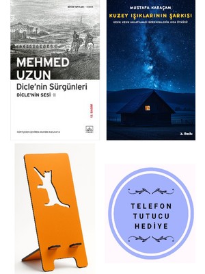 İthaki Yayınları Dicle'nin Sesi 2 - Dicle'nin Sürgünleri - Mehmed Uzun + Kuzey Işıklarının Şarkısı + Telefon Tutucu