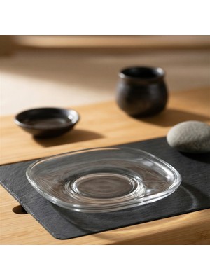 Lav Zen Cam Çay Tabağı 6 Kişilik