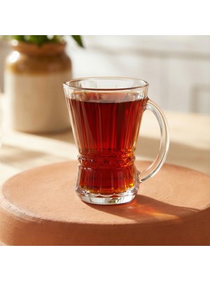 Lav Venüs Cam Kulplu Çay Bardağı 6 Kişilik 150 ml Kulplu