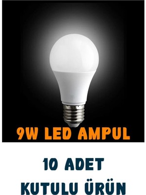 Noas 9W Tasarruflu LED Ampul 10 Adet