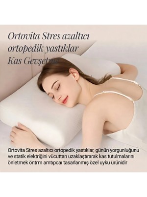 Ortovita Stres Azaltıcı ve Sağlıklı Uyku Için Ergonomik Ortopedik Yastık Rahat Yatış ve Kas Agrısı Azaltıcı Visco Yastık
