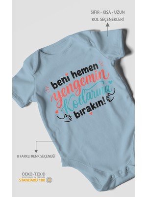 Morivo Kids Yengeye Özel Kısa Kollu Bebek Body %100 Pamuk