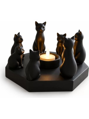 P Parla Ri̇tüel Kedi̇ Mumluk Bi̇blo Plasti̇k 20 cm Siyah