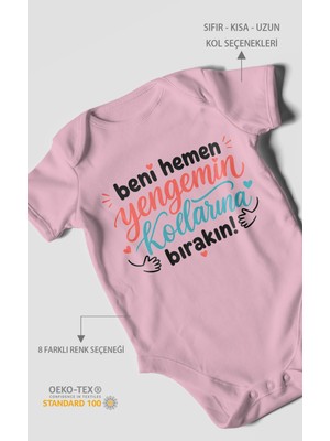 Morivo Kids Yengeye Özel Kısa Kollu Bebek Body %100 Pamuk