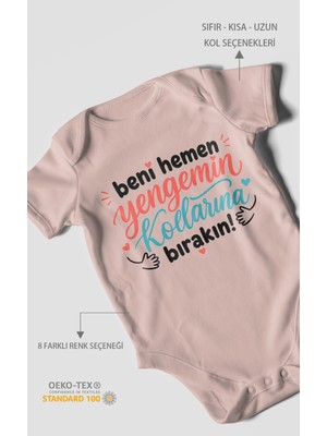 Morivo Kids Yengeye Özel Kısa Kollu Bebek Body %100 Pamuk