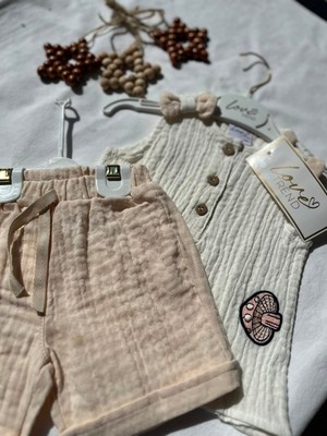 Minimoa Kids Bebek Müslin Şortlu Takım
