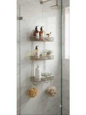 Chrom Paslanmaz Çelik  Banyo Rafı