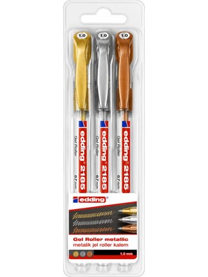 Edding Crystaljelly 3Lü Paket Metal 2185